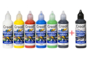 Window Color Paint - 6 Basic Colors + Gift - Glass and Ceramics Paint 10990 - 10doigts.fr