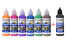 Removable Paint - 6 Complementary Colors + FREE Black Outline - Glass and Ceramics Paint 10991 - 10doigts.fr