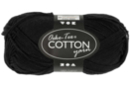 Extra Quality Ball 100% Cotton - Black - Knitting Yarns 44289 - 10doigts.fr