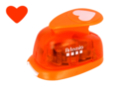 Heart Punch M - Cutting size: 2.5 x 2 cm - Fancy Punches - 10doigts.fr