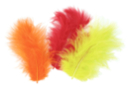 Orange Camouflage Feathers - Set of about 50 Feathers - Decorative Feathers - 10doigts.fr