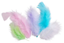 Plumas pastel - Set de aproximadamente 50 plumas - Plumas decorativas 28119 - 10doigts.fr
