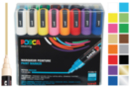 Estuche de 16 marcadores Posca de punta media, colores vivos surtidos - Marcadores POSCA: la referencia mundial de la pintura nómada - 10doigts.fr