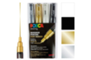 Rotuladores POSCA puntas extrafinas 1 mm PC1MC - Set de 4 - Marcadores POSCA: la referencia mundial de la pintura nómada - 10doigts.fr