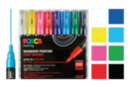 Marcadores Posca PC1MC puntas muy finas, cónicas - 8 colores vivos - Marcadores POSCA: la referencia mundial de la pintura nómada - 10doigts.fr