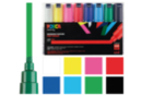 Posca Markers Wide Tips - 8 Bright Color Markers - Broad Tip Markers - 10doigts.fr