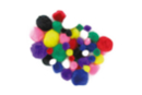 Pompones de colores (tamaños: 1,5 cm - 2,5 cm - 3,5 cm) - 48 unidads - Pompones para manualidades creativas - 10doigts.fr