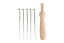 Aguja de coser + 5 agujas para lana afieltrada - Aguja, lana cardada 59037 - 10doigts.fr