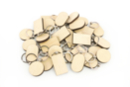 Llavero de madera surtido - 30 unidades - Bisutería y llaveros de madera - 10doigts.fr
