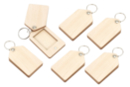 Wooden ID Photo Keyrings - 6 Pieces - Wooden Jewelry and Keychains - 10doigts.fr