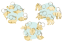 PROMO: 15 assorted wooden keychains (sea animals + spring + savannah) - Keychains 34136 - 10doigts.fr