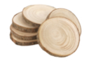 Wooden Discs Ø 8 to 11 cm - 6 Pieces - Natural Decorations - 10doigts.fr