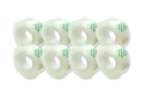 Transparent adhesive rolls 1.9 cm x 33 meters - Pack of 8 - Adhesives 10617 - 10doigts.fr
