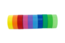 Rollos de masking tape arcoíris - 10 colores - Adhesivos coloridos y Masking tape - 10doigts.fr