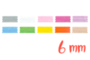 Satin Ribbons (width 6 mm), 10 Colors - 3 Meters/Color, Total 30 Meters - Ribbons and Bows - 10doigts.fr