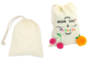 Cotton bag 25 x 35 cm - Cotton, Linen - Textiles 01861 - 10doigts.fr