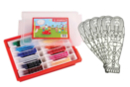 CADEAUX : Stabilo Trio pointes fines (0.7 mm) - 144 feutres + 6 sarcophages à colorier (35 cm) - Fine Tip Markers 59237 - 10doigts.fr