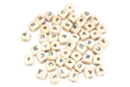 Square Wooden Letter Beads - 100 Beads - Message Jewelry - 10doigts.fr
