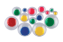 Adhesive Wiggle Eyes - Color Pupil / White Background - 100 pcs - Googly Eyes 59383 - 10doigts.fr