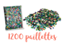 Assorted Colored Sequins - 1200 Sequins - Sequin Pins - 10doigts.fr