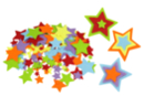 Felt Stickers Stars - 150 Shapes - Felt Stickers - 10doigts.fr