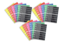 Rectangular Stickers: 18 Sheets (1728 Stickers) - Assorted Shapes Stickers 01746 - 10doigts.fr