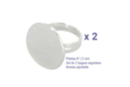 Flat ring Ø 15 mm - 2 pieces - Rings - Jewelry Supports - 10doigts.fr