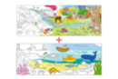 Giant Coloring Murals: Sea and Forest - Coloring Supports 38015 - 10doigts.fr