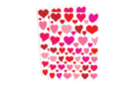 Heart Stickers in Pink Shades - 2 Sheets - Heart Stickers 18038 - 10doigts.fr