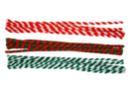 Limpiapipas bicolores navideños, L : 30 cm - Ø 5 mm - Set de 24 - Limpiapipas 51640 - 10doigts.fr