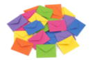 Mini sobres de papel - 24 unidads (4 x 6 colores) - Cartas - 10doigts.fr