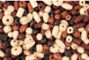 Perlas grandes de madera barnizadas, colores naturales - 250 perlas - Abalorios Madera 55589 - 10doigts.fr