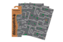 Papel Decopatch Circuito de coches - 3 hojas Nº 907 - Papel DECOPATCH 57033 - 10doigts.fr