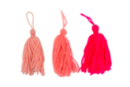Large Pom Poms, Pink Beige - 3 Pieces - Craft Pom Poms - 10doigts.fr