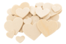Corazones de abedul - Set de 30 - Deco en madera cruda - 10doigts.fr