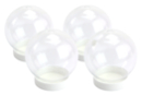 Bolas de plástico transparente - 4 unidads - Bola de nieve, Campana - 10doigts.fr