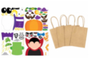 Bolsas de caramelos de Halloween + gomets - 4 unidades - Bols de caramel de Halloween 52657 - 10doigts.fr