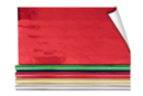 Metallic Paper - 4 Rolls (gold, silver, red, and green) - Metallic, Glitter Paper 51023 - 10doigts.fr