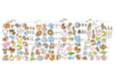 Funny Animal Stickers 1 & 2 - 300 Stickers (150 Stickers per Theme) - Animal Stickers 18529 - 10doigts.fr