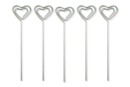 Clips de papel corazón - 5 unidads - Mosquetones 09051 - 10doigts.fr