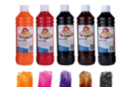 Window Paint: orange, pink, purple, brown, black - Set of 5 colors - Glass and Ceramics Paint 06722 - 10doigts.fr