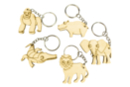 Wooden Keychains "Savanna Animals" - 5 Pieces - Keychains 34134 - 10doigts.fr