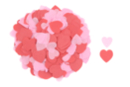 Set of 5000 red and pink tissue paper hearts - Tissue Paper - 10doigts.fr