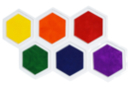 Giant Ink Pads - 6 Assorted Colors - Ink Pads - 10doigts.fr