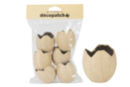 Cáscaras de huevos de papel maché - 6 unidads - Soportes de Pascua para decorar - 10doigts.fr