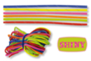 Set of 6 paracords Ø 4 mm x 2.60 m "SHINY" - Paracord 16856 - 10doigts.fr