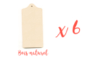 Natural wood board 20 x 10 cm - Set of 6 - Wooden Objects for the Kitchen 18613 - 10doigts.fr