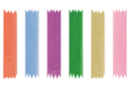 Organza Ribbons 2 m (width 3 mm) - 6 colors - Ribbons and Bows - 10doigts.fr