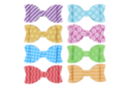 3D Butterfly Bow Stickers - 8 Pieces - Fancy Stickers - 10doigts.fr
