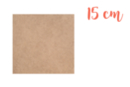 Square MDF support 15 x 15 cm (Thickness: 3 mm) - Mosaic Supports 01008 - 10doigts.fr